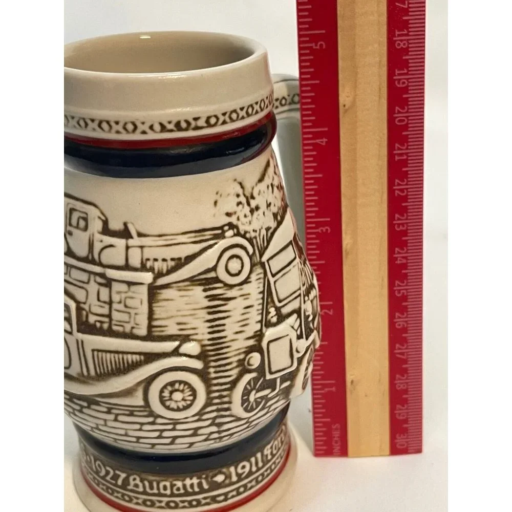 AVON Beer Stein Automotive Cars Ford 1982 handcrafted in Brazil 5